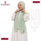 Chiffon Plain Scarf - Mint Green
